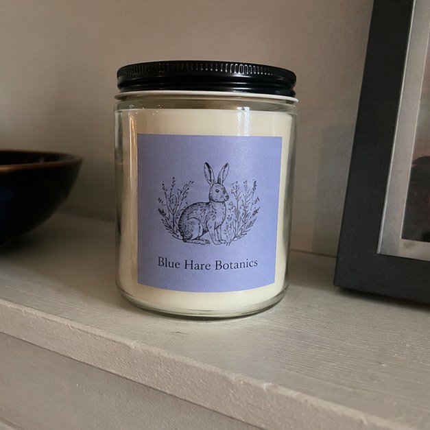 Candles with logo — customer photo