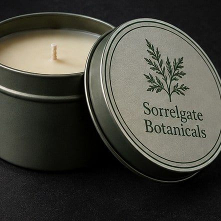 Candles with logo printing