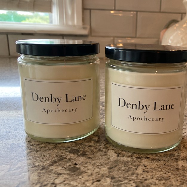 Custom candles — customer photo