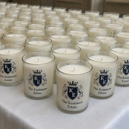 Customized candles for restaurants and dining